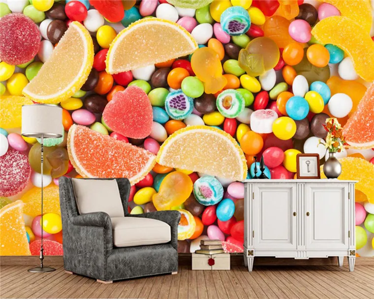 Custom 3D Papel de pared, candy murals for living room children's room sofa background home decoration wallpaper
Custom 3D Papel de pared, candy murals for living room children's room sofa background home decoration wallpaper