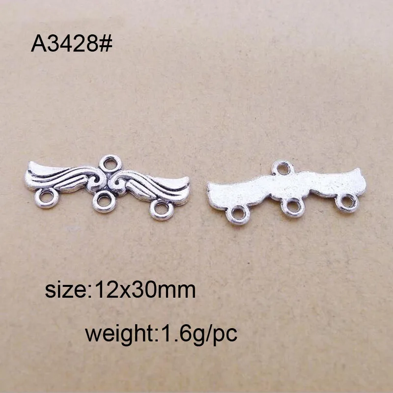 12*30mm 25pcs Zinc Alloy Charms Antique Silver Plated Three Holes Connection Head Jewelry Findings Accessories Fit Jewelry DIY
12*30mm 25pcs Zinc Alloy Charms Antique Silver Plated Three Holes Connection Head Jewelry Findings Accessories Fit Jewelry DIY