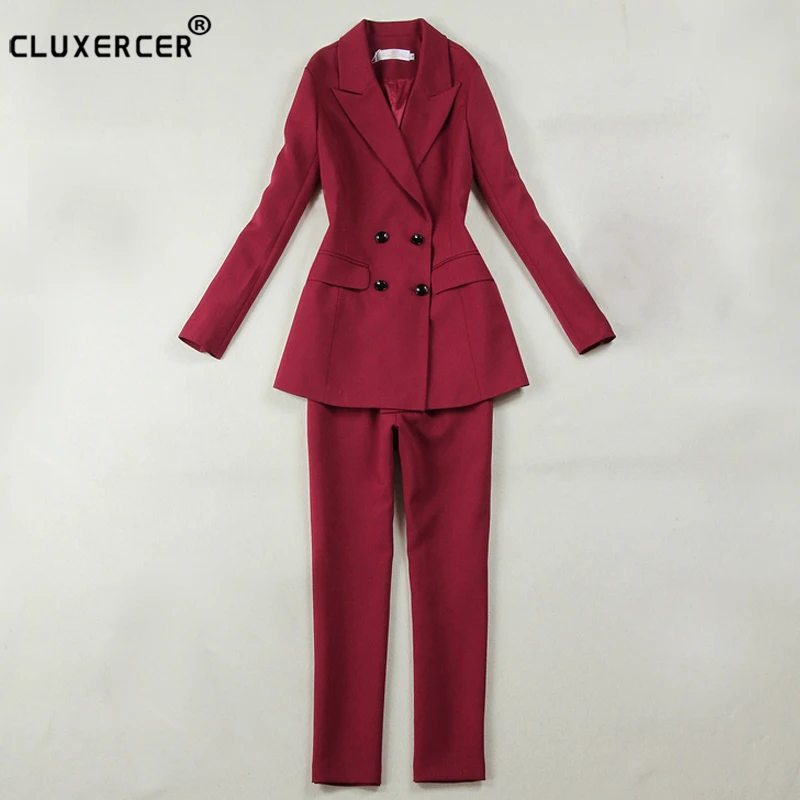 High quality Business two piece set women pants suit winter formal long sleeve slim blazer+pants office lady blazer 2 piece set
High quality Business two piece set women pants suit winter formal long sleeve slim blazer+pants office lady blazer 2 piece set