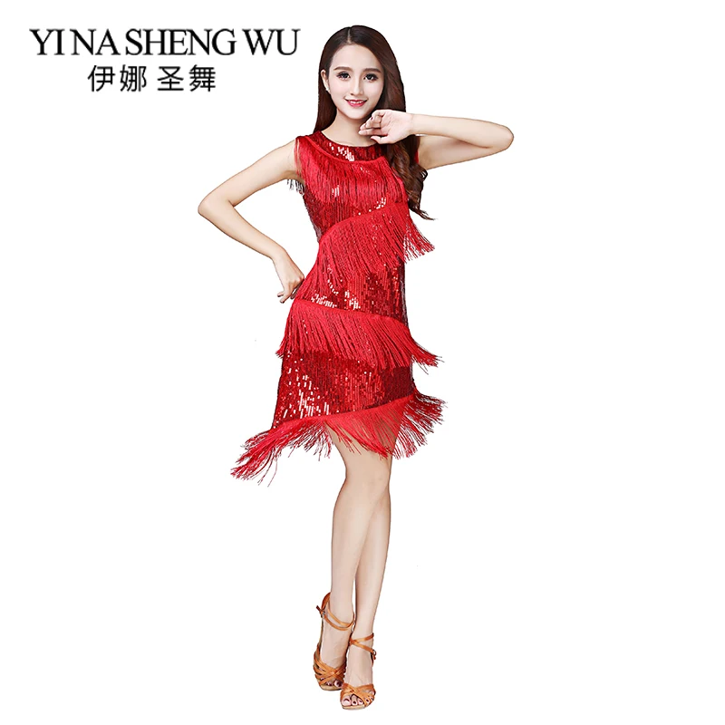 Latin Dance Dress Stage Performance Party Sequins Tassel Latin Skirt Woman Sleeveless Latin Cha Cha Samba Rumba Dance Costumes
Latin Dance Dress Stage Performance Party Sequins Tassel Latin Skirt Woman Sleeveless Latin Cha Cha Samba Rumba Dance Costumes