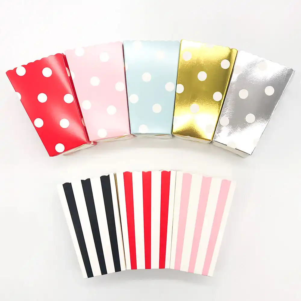 striped polka dot chevron wedding candy bar bags party gift bags