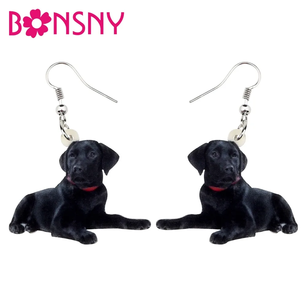 Bonsny Acrylic Black Labrador Dog Earrings Big Dangle Drop Fashion Animal Pets Jewelry For Women Girls Charms Gift Accessories
Bonsny Acrylic Black Labrador Dog Earrings Big Dangle Drop Fashion Animal Pets Jewelry For Women Girls Charms Gift Accessories