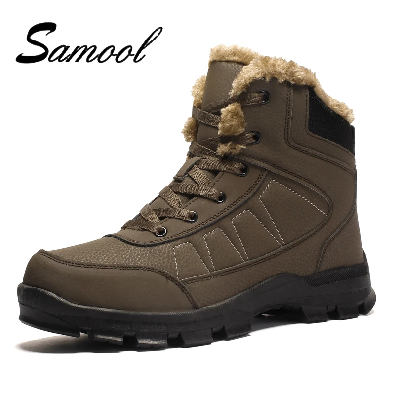 SAMOOL Males Genuine Leather Winter Boots For Men Warm Lace Up Solid Color Shoes 2018 New Men'S Ankle Snow Boots Big Size Lx5
SAMOOL Males Genuine Leather Winter Boots For Men Warm Lace Up Solid Color Shoes 2018 New Men'S Ankle Snow Boots Big Size Lx5