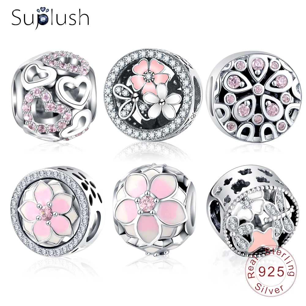 Suplush 925 Sterling Silver Vintage Heart & Flower Charm Beads Fit Original Pandora Bracelet Charms Silver Jewelry Accessories
Suplush 925 Sterling Silver Vintage Heart & Flower Charm Beads Fit Original Pandora Bracelet Charms Silver Jewelry Accessories