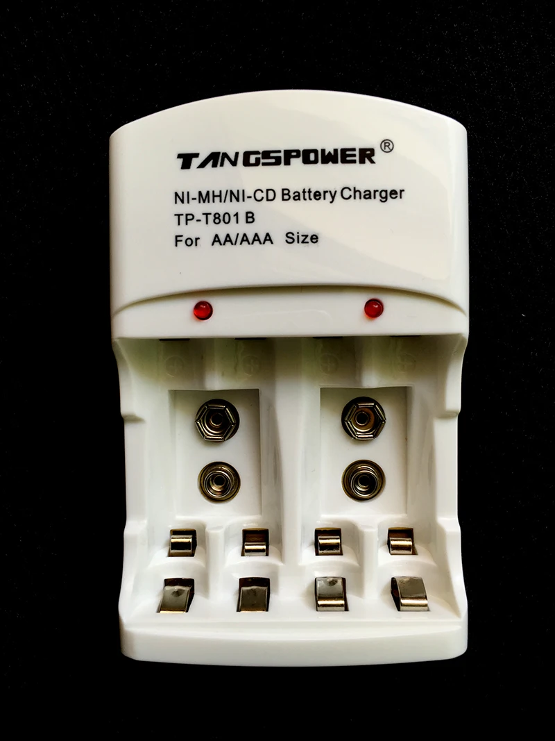 TangsPower Battery Charger For AA AAA 9V Ni-MH Ni-Cd Rechargeable Battery T801B
TangsPower Battery Charger For AA AAA 9V Ni-MH Ni-Cd Rechargeable Battery T801B
