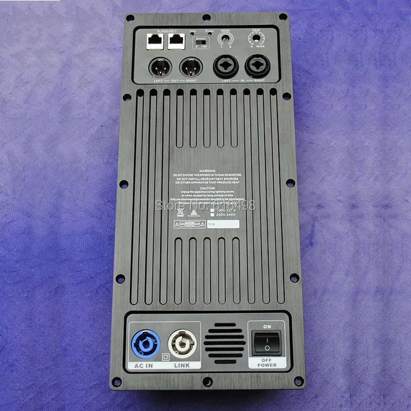 Subwoofer Speaker Amplifier Board RMS 1200W Class D Amplifier Plate Built in DSP module with Aluminum Radiator
Subwoofer Speaker Amplifier Board RMS 1200W Class D Amplifier Plate Built in DSP module with Aluminum Radiator