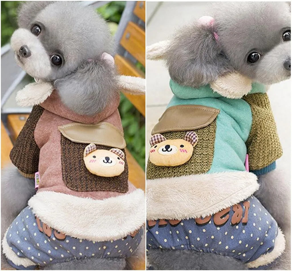 NEW Quality Small Pet Outfit Warm Winter Cat Dog Jumpsuit Coat Hoodie Clothes Fleece inside Pet Overalls XS to XXL
NEW Quality Small Pet Outfit Warm Winter Cat Dog Jumpsuit Coat Hoodie Clothes Fleece inside Pet Overalls XS to XXL