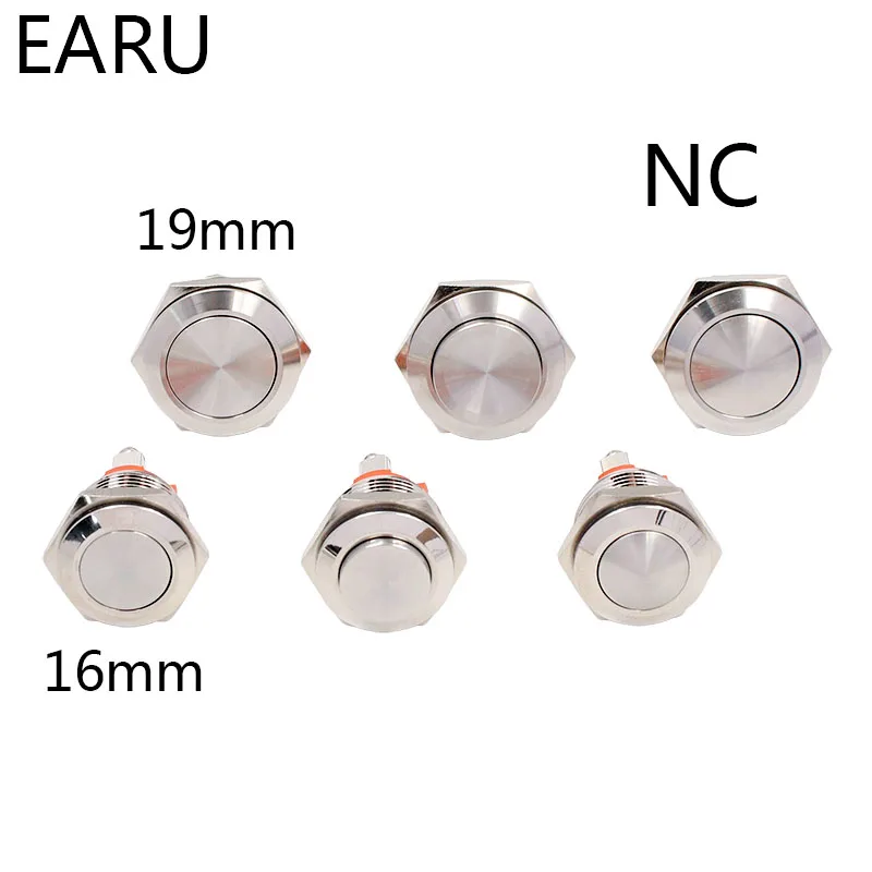 16mm 19mm NC Normal Close Metal Push Button Switch Momentary Reset Self-reset Brass Nickel Plated Screw Round Flat High Head
16mm 19mm NC Normal Close Metal Push Button Switch Momentary Reset Self-reset Brass Nickel Plated Screw Round Flat High Head