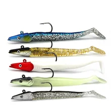 Spacer ryby 1 PC Jig FISH Head przynęta wędkarska tonąca 11 cm/22g świeżego słona woda naturalne żywe żywe ciało jigging miękkie przynęty(China)