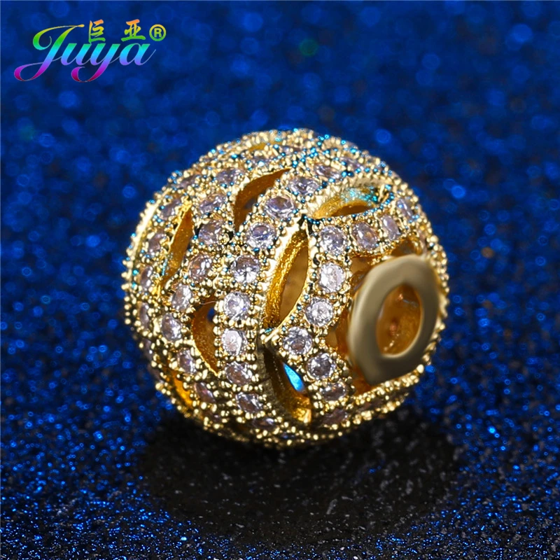 Juya DIY Charm Beads Micro Pave Zircon Floating Ball Beads Accessories For Women Men Natural Stones Beading Jewelry Making
Juya DIY Charm Beads Micro Pave Zircon Floating Ball Beads Accessories For Women Men Natural Stones Beading Jewelry Making