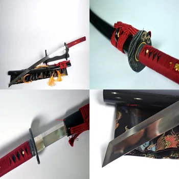 Hand Forged Quenched 9260 Spring Steel Full Tang Blade Japanese Katana Sword Kamasu Kissaki 
Hand Forged Quenched 9260 Spring Steel Full Tang Blade Japanese Katana Sword Kamasu Kissaki