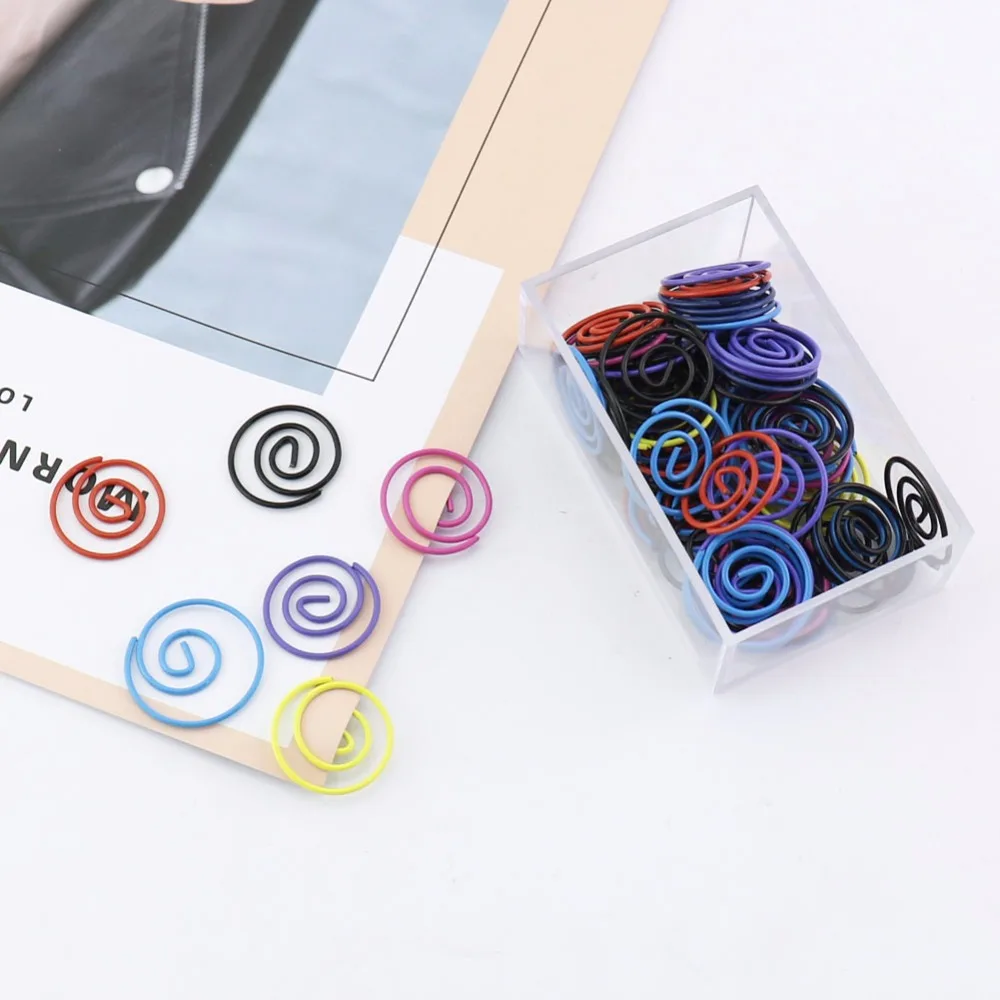 TUTU 60pcs/box Silver Metal circle Shape round Paper Clips Silvery Color Funny Kawaii Bookmark Marking Clip H0211
TUTU 60pcs/box Silver Metal circle Shape round Paper Clips Silvery Color Funny Kawaii Bookmark Marking Clip H0211
