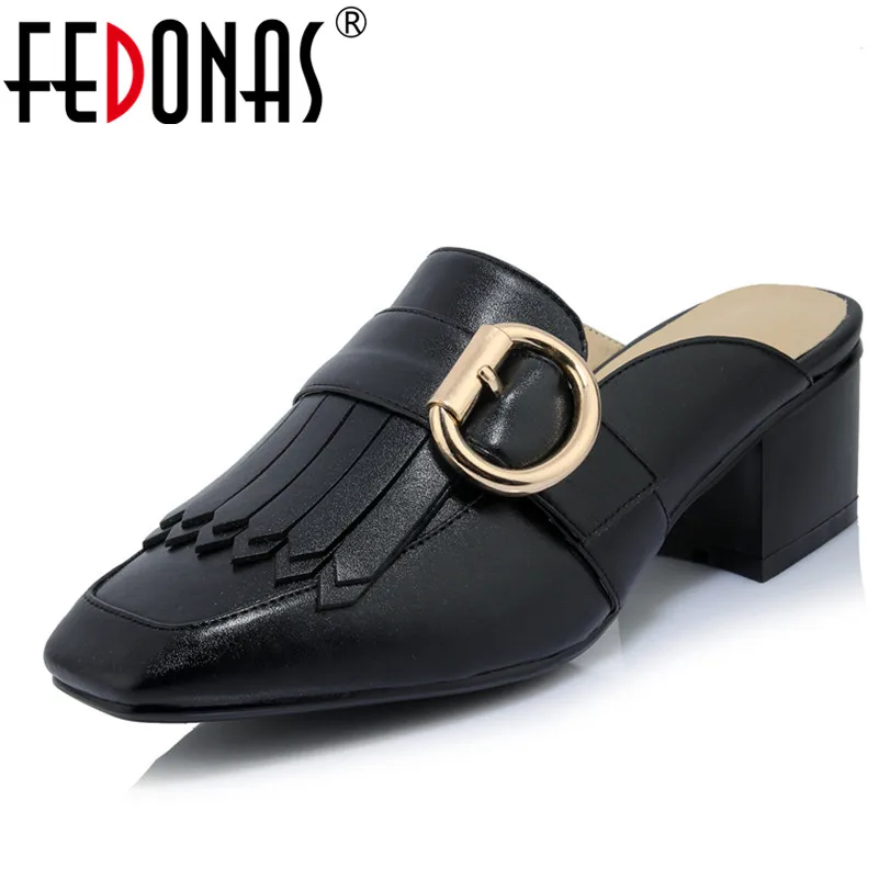 FEDONAS 2018 Women Gladiator Mueller Shoes Sexy Spring Summer Comfort Genuine Leather Casual Shoes Woman Thick High Heel Sandals
FEDONAS 2018 Women Gladiator Mueller Shoes Sexy Spring Summer Comfort Genuine Leather Casual Shoes Woman Thick High Heel Sandals