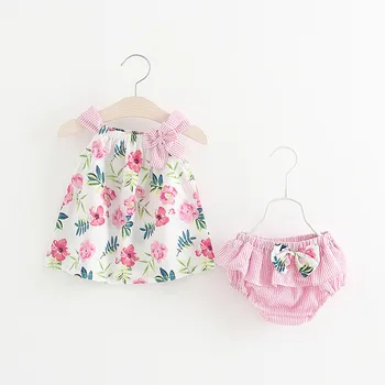 Children Girl Sleeveless Dress with Striped Printed Briefs Outfits for Summer BM88
Children Girl Sleeveless Dress with Striped Printed Briefs Outfits for Summer BM88