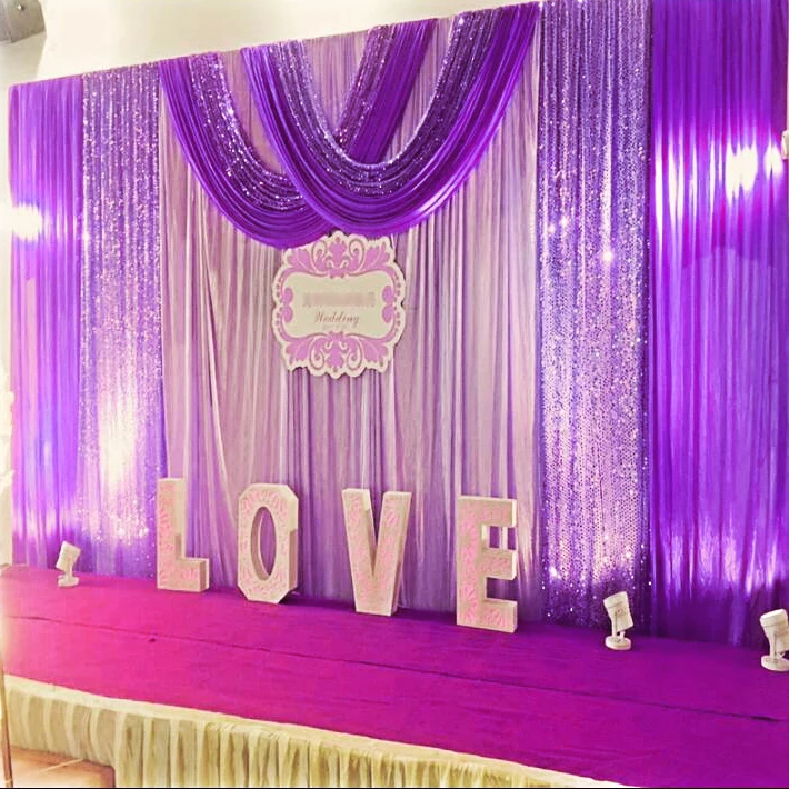 Customed Wedding Curtain Silver Sequins Swags Drape 20ft (w) x 10ft (h) Wedding Backdrops Curtain for Wedding Party Decoration
Customed Wedding Curtain Silver Sequins Swags Drape 20ft (w) x 10ft (h) Wedding Backdrops Curtain for Wedding Party Decoration