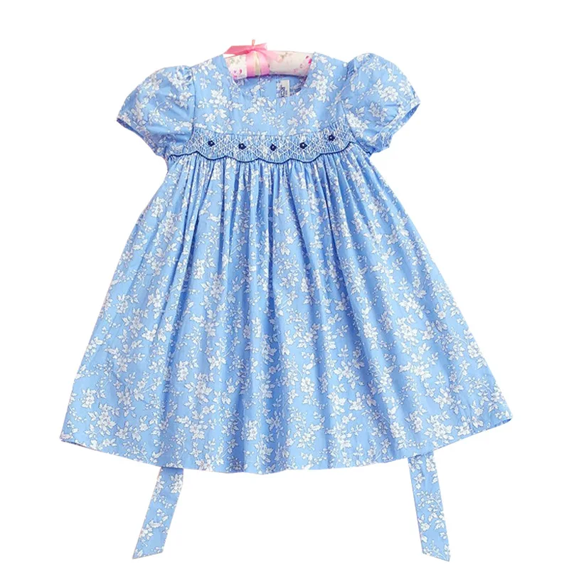 Girl Smocked Dress Toddler Summer Smocking Floral Dresses Kids Princess Charlotte Sytle Clothes Infant Spanish Boutique Frocks
Girl Smocked Dress Toddler Summer Smocking Floral Dresses Kids Princess Charlotte Sytle Clothes Infant Spanish Boutique Frocks