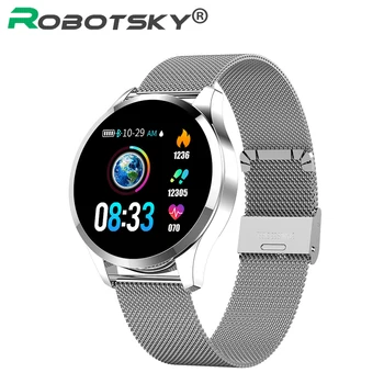 Robotsky Q8 Q9 Smart Watch Waterproof Fashion Bracelet Fitness Tracker Smartwatch Men Heart Rate Monitor Sport Wearable Device
Robotsky Q8 Q9 Smart Watch Waterproof Fashion Bracelet Fitness Tracker Smartwatch Men Heart Rate Monitor Sport Wearable Device