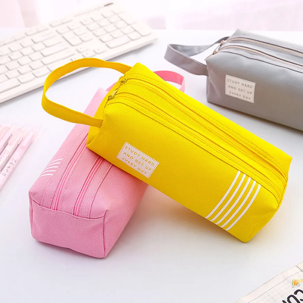 Cosmetic Storage Bag Canvas Large Capacity Double Pen Pencil Bag Case Multi-function Office Stationery Storage Student Gift
Cosmetic Storage Bag Canvas Large Capacity Double Pen Pencil Bag Case Multi-function Office Stationery Storage Student Gift