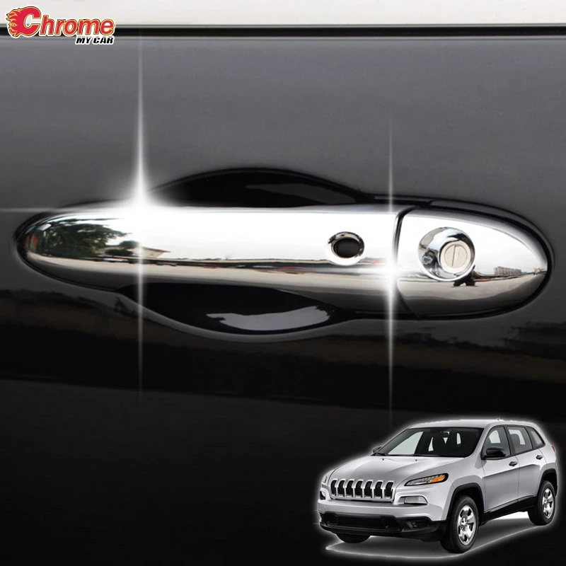 For Jeep Cherokee KL Side Door Handle Keyless Smart Key Chrome Cover Trim 2014 2015 2016 2017 2018 2019 Accessories Car Styling
For Jeep Cherokee KL Side Door Handle Keyless Smart Key Chrome Cover Trim 2014 2015 2016 2017 2018 2019 Accessories Car Styling