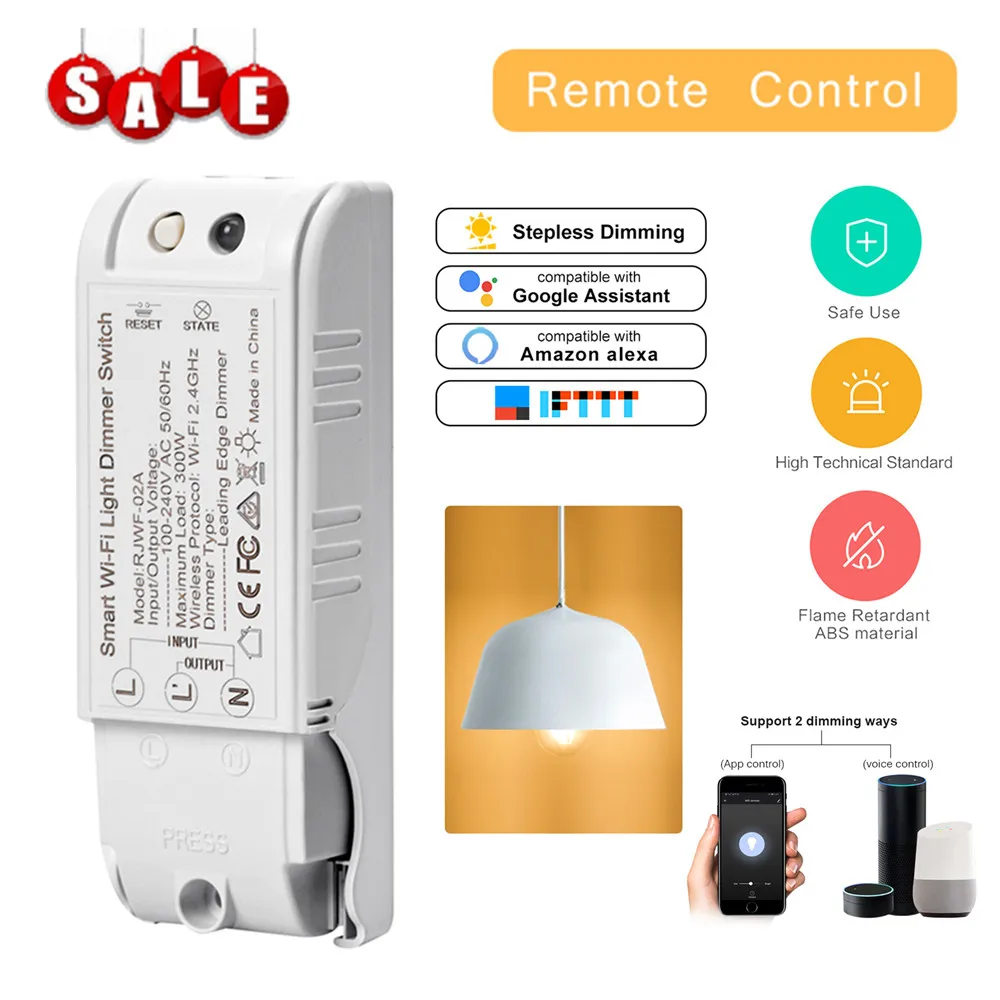 DIY WiFi Smart Light Switch Universal Breaker Timer Wireless Remote Control Works with Alexa Google Home Smart Home
DIY WiFi Smart Light Switch Universal Breaker Timer Wireless Remote Control Works with Alexa Google Home Smart Home