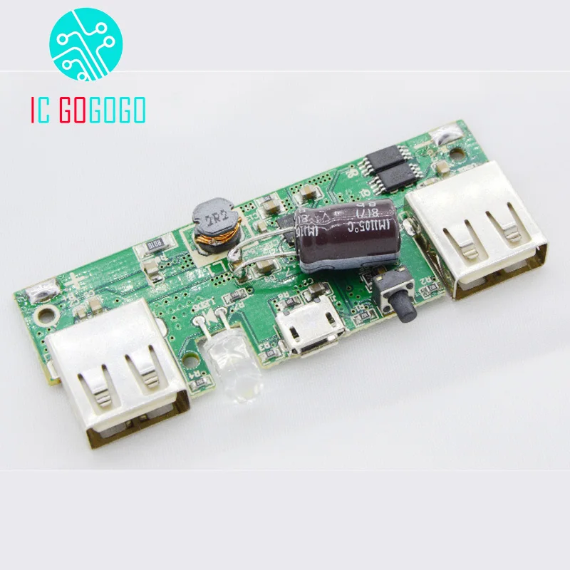 5V 2A Power Bank Charger Module Charging Circuit Board Step Up Boost Power Module For 3.7V 18650 Li-ion Battery DIY Kits
5V 2A Power Bank Charger Module Charging Circuit Board Step Up Boost Power Module For 3.7V 18650 Li-ion Battery DIY Kits