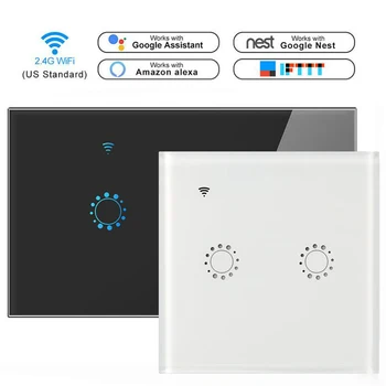 RorainT WiFi Smart Wall Touch Remote Contro Switch Timing Function Compatible with Alexa 86/120 Type Switch(2 gang)
RorainT WiFi Smart Wall Touch Remote Contro Switch Timing Function Compatible with Alexa 86/120 Type Switch(2 gang)