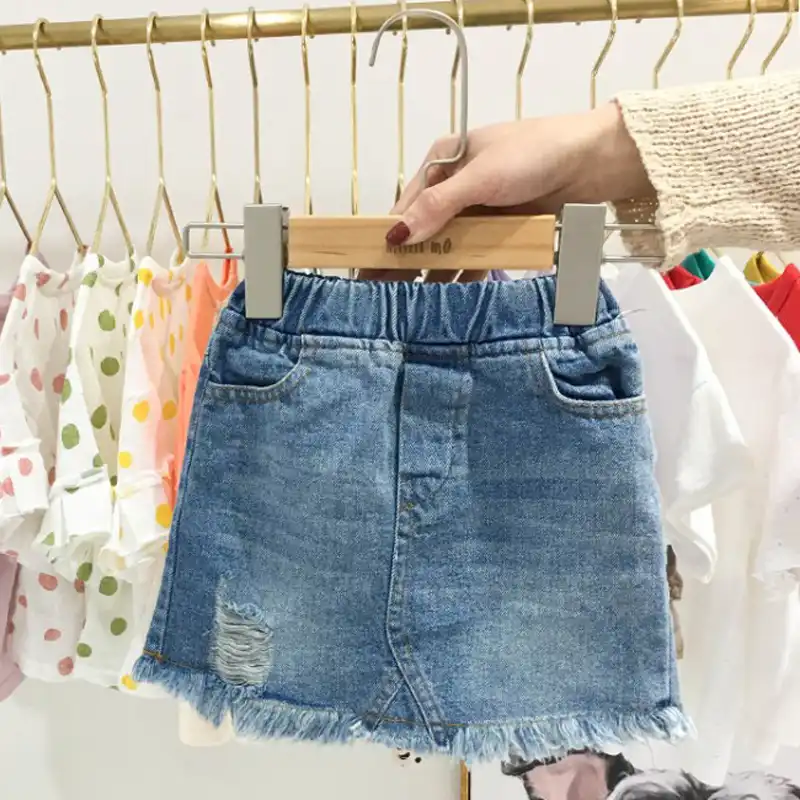 baby girl jean skirt
