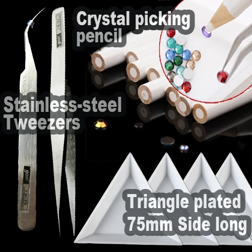 DIY TOOL SET,2 pick up pencils 2 tweezers 4 plates for fashion DIY beads jewelry crystals strass rhinestones nail art trim parts
DIY TOOL SET,2 pick up pencils 2 tweezers 4 plates for fashion DIY beads jewelry crystals strass rhinestones nail art trim parts