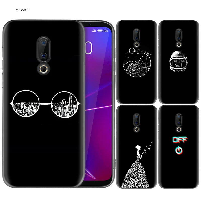 Silicone Case for Meizu 16 16th M6T Black Dark Coque Shell Cell Phone Tpu Cover Dull Polish Black and white Art Aesthetic
Silicone Case for Meizu 16 16th M6T Black Dark Coque Shell Cell Phone Tpu Cover Dull Polish Black and white Art Aesthetic