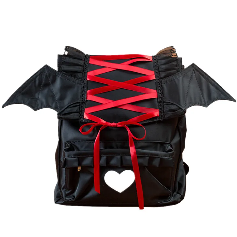 Lolita Gothic Angel Devil Wing Punk Nylon Backpack Cartoon Waterproof Cosplay School Students Bag
Lolita Gothic Angel Devil Wing Punk Nylon Backpack Cartoon Waterproof Cosplay School Students Bag