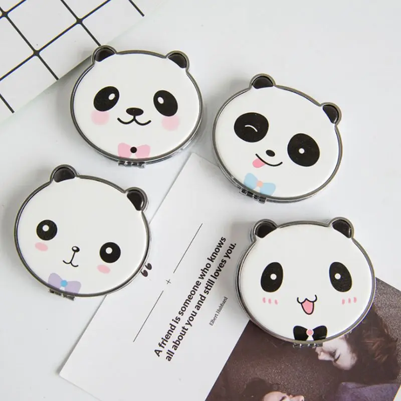 Ladies Girls Cute Cartoon Panda Print Travel Portable Round Folding Mini Pocket Makeup Mirror Double-Sided Student Gift Random
Ladies Girls Cute Cartoon Panda Print Travel Portable Round Folding Mini Pocket Makeup Mirror Double-Sided Student Gift Random