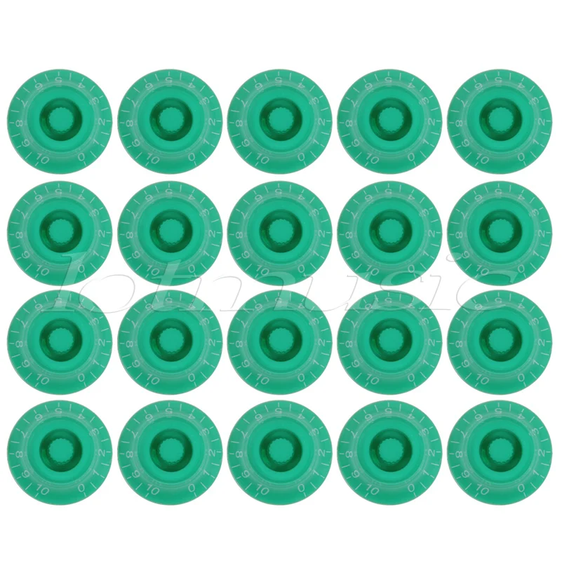 Guitar Knobs 20Pcs Speed Transparent Knob Top Hat Knobs for LP Parts Replacement
Guitar Knobs 20Pcs Speed Transparent Knob Top Hat Knobs for LP Parts Replacement