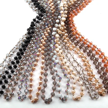 Free Shipping Fashion Bohemian Tribal Jewelry 5*8 Crystal Rosary Chain Glass Necklace
Free Shipping Fashion Bohemian Tribal Jewelry 5*8 Crystal Rosary Chain Glass Necklace
