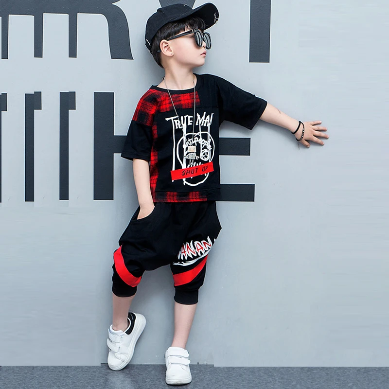 2019 summer children Clothing plaid tshirt+harem pant toddler boy clothes Cool Kids Hip Hop Clothing Sports Suit costume for boy
2019 summer children Clothing plaid tshirt+harem pant toddler boy clothes Cool Kids Hip Hop Clothing Sports Suit costume for boy