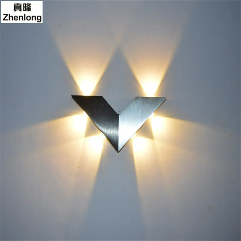 6W AC220V Modern Minimalist LED Triangular Wall Lamp Children Room Light Creative Hotel Bar KTV Effect | Лампы и освещение