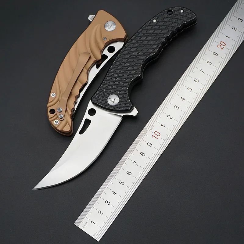 Brave Fighter 2018 new high quality D2 folding knife titanium alloy handle hunting knife 58-59hrc outdoor camping survival tools
Brave Fighter 2018 new high quality D2 folding knife titanium alloy handle hunting knife 58-59hrc outdoor camping survival tools