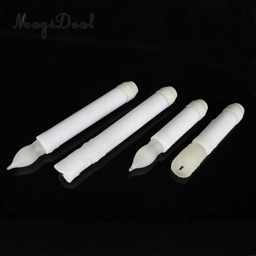 MagiDeal 105mm Tall Electric LED Candle Flameless Candle for Party Decor Warm White B