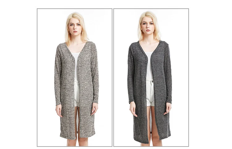 2018 spring new women's thin knit cardigan Europe and the United States loose large size shawl jacket sunscreen clothing (4)