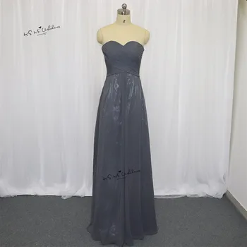 Cheap Gray Bridesmaid Dresses Long Elegant Fitted Chiffon Sweetheart Wedding Party Dress 2017 Robe Demoiselle d'honneur China
Cheap Gray Bridesmaid Dresses Long Elegant Fitted Chiffon Sweetheart Wedding Party Dress 2017 Robe Demoiselle d'honneur China