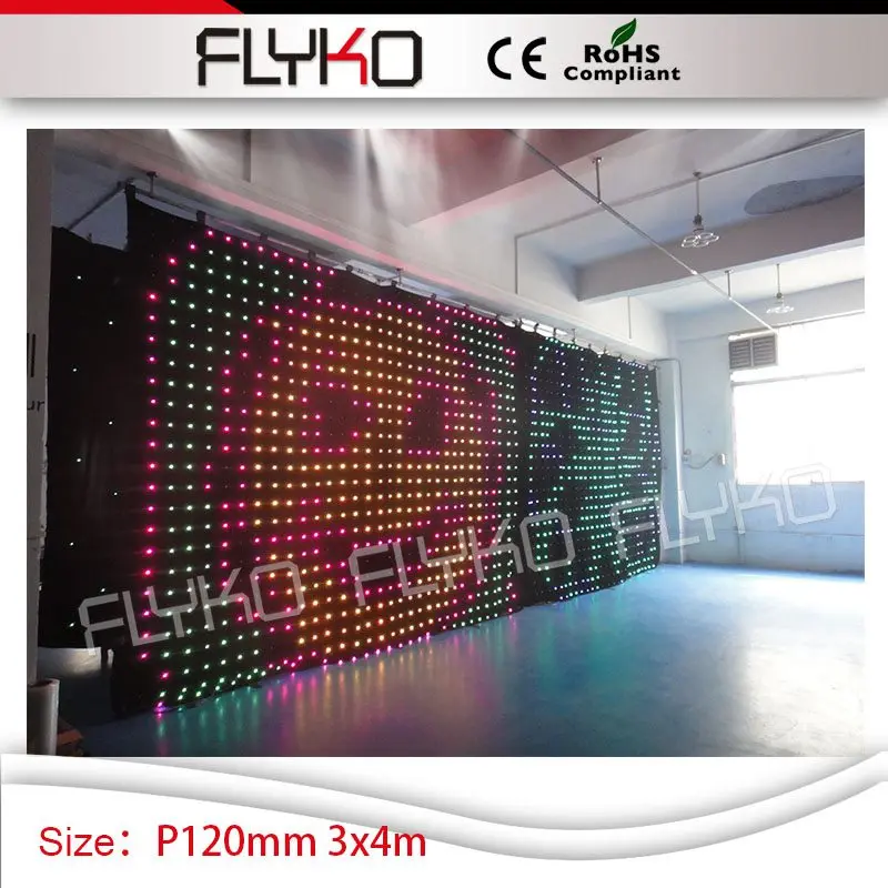 Xmas curtain 3M x 4M LED Twinkle Lighting backdrop with led colorful lights video display curtain P12
Xmas curtain 3M x 4M LED Twinkle Lighting backdrop with led colorful lights video display curtain P12