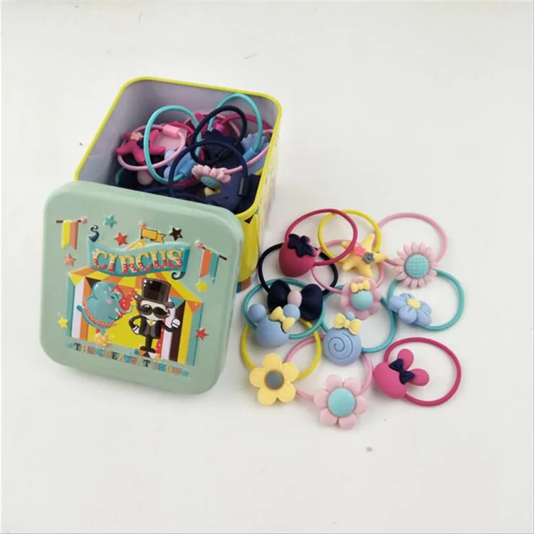 20 sztuk/partia dziewczyny akcesoria do włosów dla dzieci zestaw podarunkowy łuk elastyczne gumki do włosów kwiat pałąk Hairband Floral Hairbands dla dzieci -