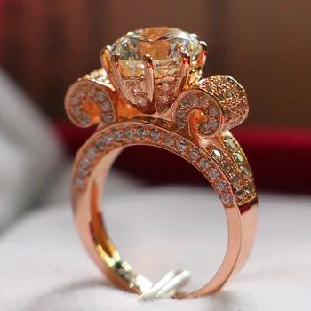 3Carat Pure 14k Rose Gold Gorgeous Popular Simulate Diamond Wedding Ring For Women Fashion Wedding Jewelry Accessories
3Carat Pure 14k Rose Gold Gorgeous Popular Simulate Diamond Wedding Ring For Women Fashion Wedding Jewelry Accessories