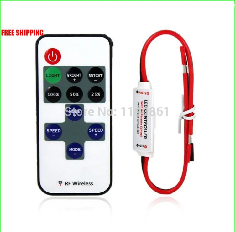 1 set 9 Keys Single Color Mini LED Controller Dimmer 12V Brightness for led strip light Promotion Price
1 set 9 Keys Single Color Mini LED Controller Dimmer 12V Brightness for led strip light Promotion Price