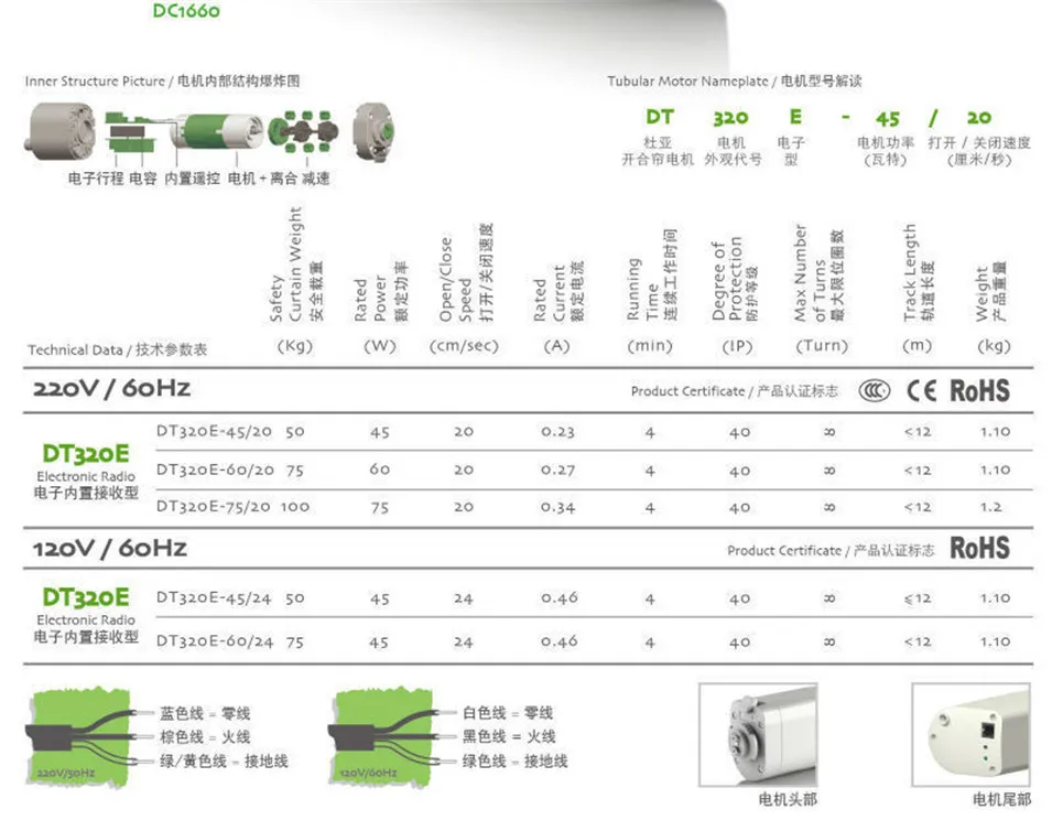 Dooya Home Automation Electric Curtain Motor KT320E 75W WIFI Control 220V50Hz IOSAndroid, Work with RM Pro, no Remote Control -13