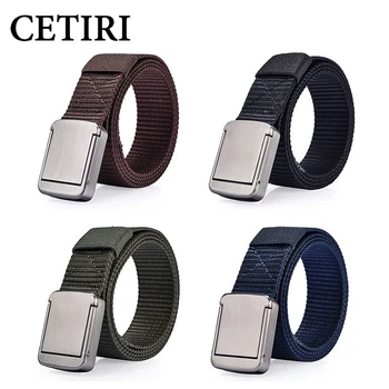 CETIRI 3.2cm Men's Military Style Web Belt Canvas Belt for Mens&Womens Silver Flip-Top Buckle Military Style Solid Color
CETIRI 3.2cm Men's Military Style Web Belt Canvas Belt for Mens&Womens Silver Flip-Top Buckle Military Style Solid Color