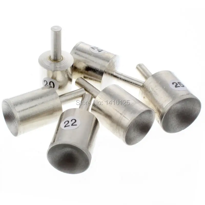 10-25mm 3/8"-1" Grit 400 Diamond Mounted Point SPHERICAL CONCAVE Head Grinding Bit Jade Carving Tools Sculpturing Bead Stone Gem
10-25mm 3/8"-1" Grit 400 Diamond Mounted Point SPHERICAL CONCAVE Head Grinding Bit Jade Carving Tools Sculpturing Bead Stone Gem