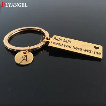 Custom A-Z Initials Letter Couples Keyring Engrave Ride Safe I need you here with me Men Women Husband Valentine Gift Keychain
Custom A-Z Initials Letter Couples Keyring Engrave Ride Safe I need you here with me Men Women Husband Valentine Gift Keychain