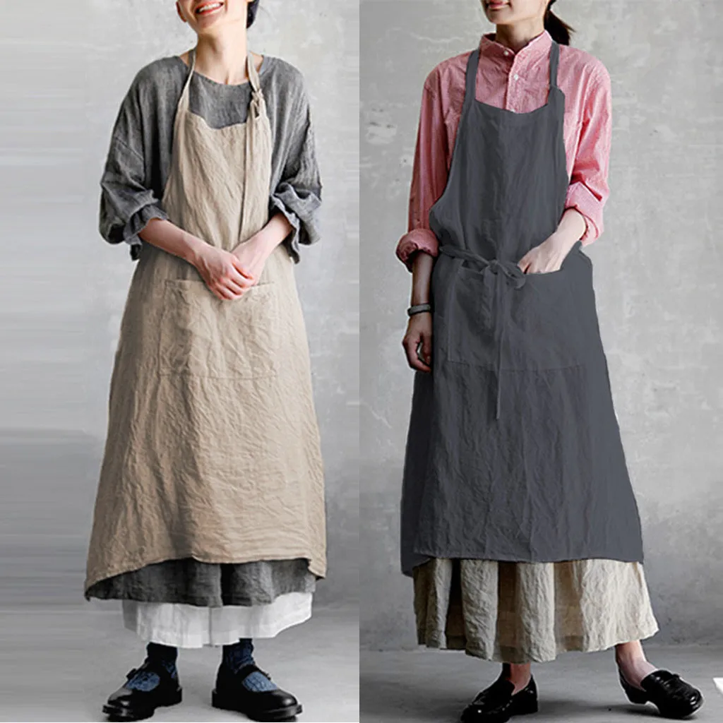 Women Casual Cotton Linen 5XL Plus Size Dress Fashion Women Elegant Pinafore Square Cross Apron Garden Work Pinafore Dress #89
Women Casual Cotton Linen 5XL Plus Size Dress Fashion Women Elegant Pinafore Square Cross Apron Garden Work Pinafore Dress #89