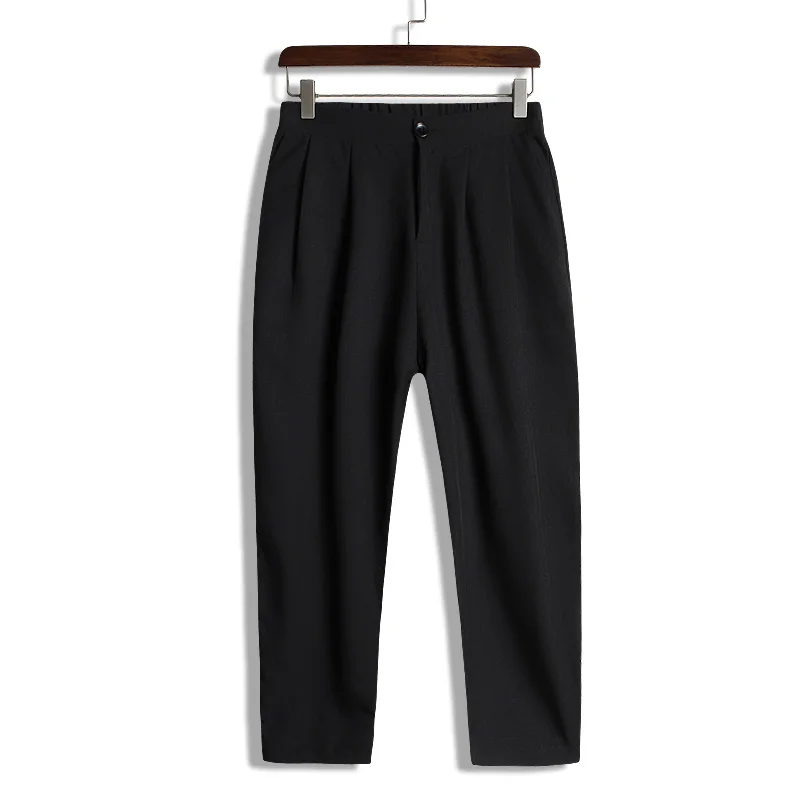 2019ss Men 7 Calf-Length Haroun Pants Owen Gothic Casual Summer Spring Black Suit Pants Oversize Size M --5XL
2019ss Men 7 Calf-Length Haroun Pants Owen Gothic Casual Summer Spring Black Suit Pants Oversize Size M --5XL