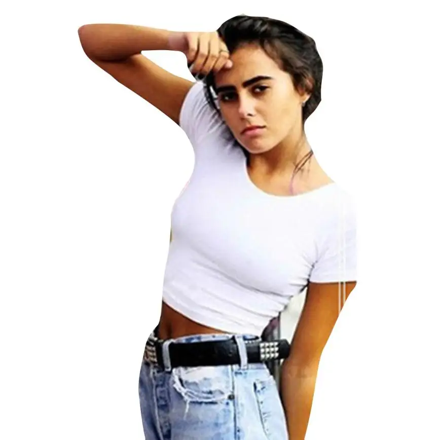 KVL 2018 Newly Summer Short Sleeves Sexy Women Basic Tees Tops Cropped T-shirt dropshipped Jun 7
KVL 2018 Newly Summer Short Sleeves Sexy Women Basic Tees Tops Cropped T-shirt dropshipped Jun 7
